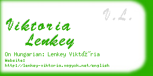 viktoria lenkey business card